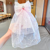 Girls Beautiful Chiffon Bow Print Flower Strawberry Hairpins Headband Kids Sweet Hair Decorate Clip Fashion Hair