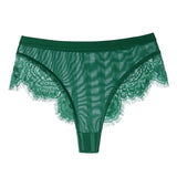 Women Sexy Underwear High Waist Lace Briefs Breathable Floral Translucent Panties for Female Bikini Underpanty High