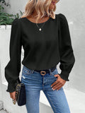 Zingj Wise Hot Style Autumn Simple Long Sleeve Solid Color Shirt Shirt Women's