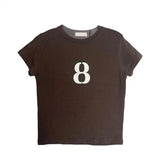 Summer T Shirt Women Short Sleeve Streetwear Black Graphic T Shirts Korean Style Crop Tops Grunge Aesthetic Tee