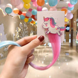 Sweet Colorful Hairpin Lovely Children Girls Hairclip Kids Cute Barrette Cartoon Extension Braider Rainbow Hair