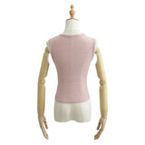 Zingj Fashion Women's Fashion Summer New Style Spice Girls' Sleeveless Jacket With Retro Square Collar