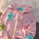 Zingj Up Hoodie Kawaii Kpop Clothes for Girls 2023 Print Women's Sweatshirt Y2K Oversized Punk Coat Fashion Harajuku Couple Tops 211-0-Outfit