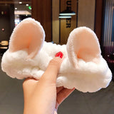 Face Hair Holder Hairbands Soft Warm Coral Fleece Bow Animal Ears Headband For Women Girls Turban Fashion Hair