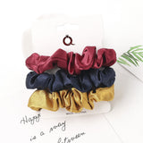 Set Scrunchies Hair Ring Candy Color Hair Ties Rope Autumn Winter Women Ponytail Hair Accessories 4-6Pcs Girls Hairbands