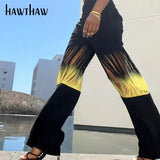 Women Autumn High Waist Straight Color Block Black Long Pants Bottoms Dropshipping 2021 Fall Wholesale Lots Bulk