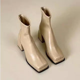 Zingj High-Heeled Boots Female Autumn 2024 Thick Platform Thin Boots Increased Elastic Boots Waterproof Platform Martin Boots Thick Heel Ankle