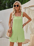 2025 New Style Fresh And Sweet Jumpsuit Female Sleeveless Straight Tube Jacquard Solid Color