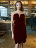 Sexy Dress Woman 2025 Spring New Fashion Temperament Flowers Spliced High-End Feel Bra