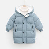 Coat Winter Teenage Baby Boys Girls Cotton-padded Parka & Coats Thicken Warm Long Jackets Toddler Kids