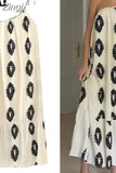 Asymmetric Long Dresses For Women Print Backless Loose Summer Dress Woman 2023 Off Shoulder Casual Holiday Beach