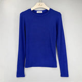 Quality T Shirt Korean Style Slim T-shirts 2021 Sexy Tshirts Cotton Long Sleeve Summer Casual Women Tops Tee Shirt