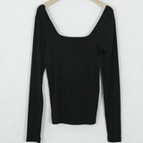2021 T shirt Women Clothes Sexy Slim Cotton Long Sleeve Casual White Female T-Shirt Summer Tops Black Tee Shirt