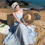 Zingj Pat Water Soluble Ten Thousand Needle Thorn Embroidery Heavy Industry Dress New Sling
