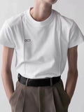 Fashion Chic Top Women T-shirts Summer Embroidery Line Short Sleeve 0-neck Cotton Cozy Tees Streetwear Casual Office