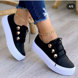 Zingj Size Casual Flat Single Shoes Women's New Round Head Thick Sole Casual Women's Single Shoes Wish- Outfit