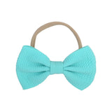 inches Solid Elastic Headband Handmade Boutique Hair Rope For Baby Girls Turban Bow Hair Band Headwear Hair Accessories