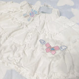 Japanese Fashion Sweet Ruffled Women Skirts Y2k Aesthetic A-line Pleated Mini Skirt High Waist Slim Streetwear Mujer