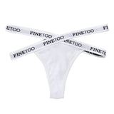 Cross Strap Women High Waist Panties Letter Waisted Thongs Cotton G-string Femme Hollow Out Lady Briefs Lingerie