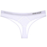 New Women's Underwear Panties Sexy Hollow Out Mesh Thong Middle-waist Large Size Breathable Comfortable Fashion