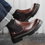 Zingj Boots Men's Winter British Style Chelsea Men's Boots