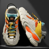 Spring Running Shoes Women Trend Chunky Sneakers Men Couples Platform Sport Shoes Mesh Walking Shoes Zapatos De