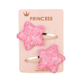 Glitter Cartoon Cartoon Love Heart Crown Hair Clips For Girls Handmade Hairpins Boutique Barrette Kids Hair