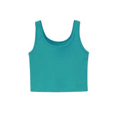 Summer Tracksuits Woman Three Piece Set Short T-shirts Sleeveless Tank Tops High Waist Shorts Casual