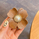 Flower Shape Hair Clips for Women Girls Hair Claw Chic Barrettes Claw Crab Hairpins Styling Bohemia Hair Accessories