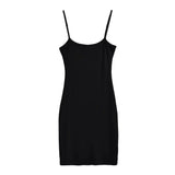 Zingj Trend Women's Solid Color Flat Thread Suspender Dress Summer New Elastic Bag Hip Skirt Short