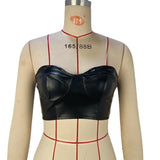 Zingj Batch Of New Solid Color Bright Face Skin Wrapped Chest Short Crop Women's Small Vest