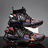 Men Blade Running Shoes 2021 Men Graffiti Sneakers Outdoor Walking Cushioning Sports Jogging Shoes Male Training