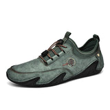 Zingj Korean Version Of The New Men's Leather Shoes In Spring Is Breathable, A Lazy Man, A Set Foot, Octopus, Fish And Beans