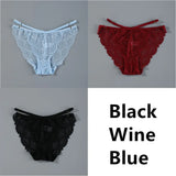 Lace Panties Ice Silk Seamless Panty Women Low Rise Sexy Transparent Floral Briefs Soft Cotton Crotch Underpants