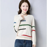 Sweater Knitted Korean Female Long Sleeve O-neck Sweater And Pullover Female Autumn Winter Loose Jumpers Casual