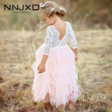 Girls Winter Dress 2021 Brand Backless Teenage Party Unicorn Princess Dress Children Costume for Kids Clothes Pink
