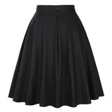 Women Retro Pleated Skirts 50s Kawai Vintage Rockabilly Swing Flamingo Printed High Waist Casual Tutu Summer Skater