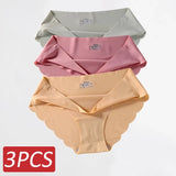 Seamless Silk Panties Women Underwear Sexy Female Underpants Briefs Woman Lingerie Underwear Ice Silk