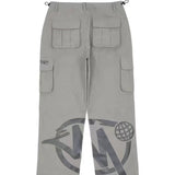 High Street Hip Hop Chao Alphabet Printed Overalls Men's And Women's Baggy Straight Casual