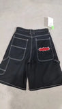 Zingj Y2K Vintage Denim Shorts Men's Harajuku Punk High-Waisted Denim Shorts 211-1-Outfit