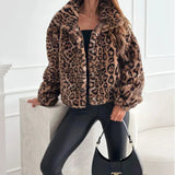 Faux Fur Leopard Jacket- Outfit