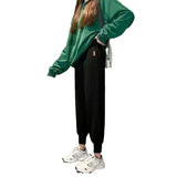 Zingj Sweatpants Female Bundle Feet Show Thin Loose New Autumn Fashion Versatile Bathroom Pants Harun Casual Pants Children-Outfit