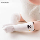 Pair 0 to 24M Cute Fox Baby Sock Non Slip With Grips Cotton Long Socks For Infant Girls Boys Newborn Knee High Socks
