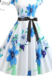 Print Halloween Women 2023 Summer O Neck Short Sleeve Party Robe Femme Elegant Vintage