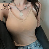 Open Back Tank Top Brassiere Comfortable Seamless Women Bra Wirefree Underwear Padded Lingerie Sexy Backless