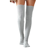 Zingj / Winter Knit Jacquard Stockings Over The Knee Socks Floor Socks Pile Pile Socks Female