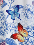 Sexy Dress Sleeveless Butterfly And Flower Print Crossover Dress Spaghetti Strap Women Mini Party