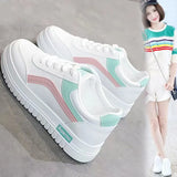 Zingj Women's Shoes Special Price 2023 New Summer New Small White Shoes Spring And Autumn Versatile Shoes Platform Street Pat Flat Plate Shoes Korean Version- Outfit