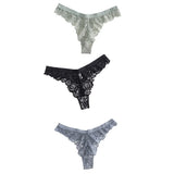 Lace Panties For Women Panties Set Solid Color Low Waist Plus Size Female Sexy Underwear Lingerie Seamless Briefs