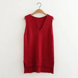 Spring Summer O Neck Women Sweater Vest Sleeveless Knit Female Cotton Soft Elastic Solid Colore